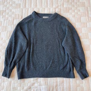 Everlane slate blue alpaca sweater